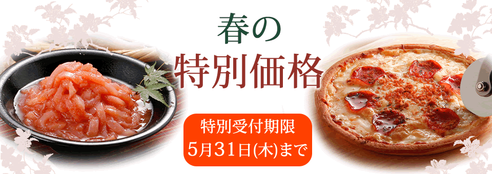 春の特別価格