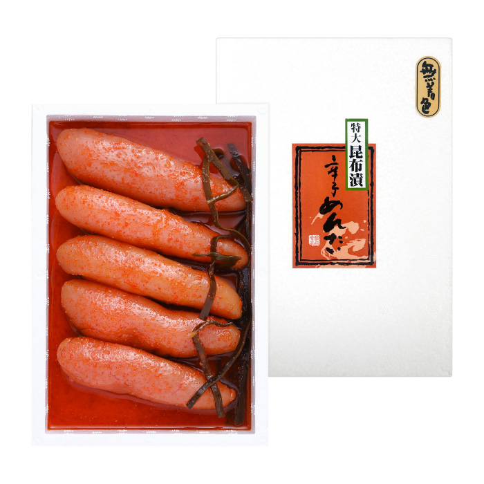 【送料無料】【WEB限定】特大 無着色昆布漬辛子めんたい 500g