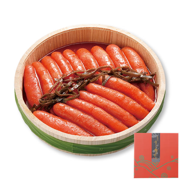 【送料無料】【早割】昆布漬辛子めんたい〈木樽詰〉 