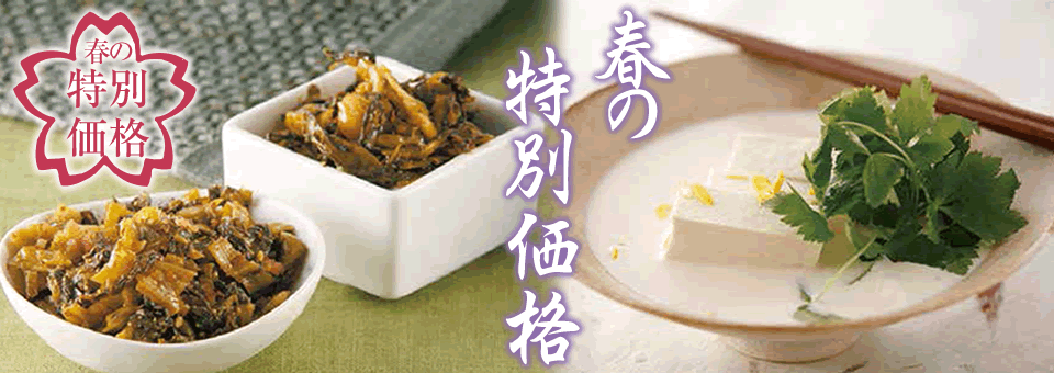 春の特別価格